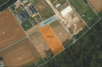 Prodej pozemku 1148 m², Hradečno