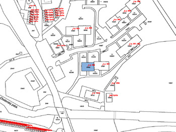 Katastrální mapa - Prodej bytu 4+1 v družstevním vlastnictví 83 m², Chodov