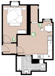 půdoris - Prodej bytu 2+kk v osobním vlastnictví 40 m², Praha 3 - Vinohrady