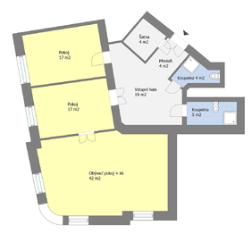 Pronájem bytu 3+kk v osobním vlastnictví 127 m², Praha 3 - Vinohrady