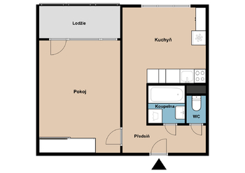 Prodej bytu 1+1 v osobním vlastnictví 35 m², Plzeň