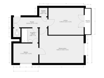 Prodej bytu 2+1 v osobním vlastnictví 52 m², Příbram