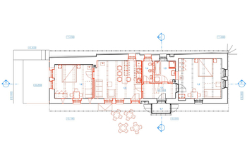 Budoucí stav, návrh přízemí - Prodej domu 94 m², Křečhoř