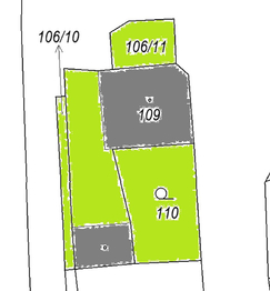 Katastrální snímek - Prodej domu 105 m², Přílepy