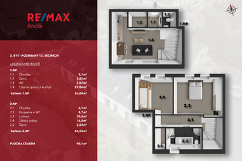 Prodej bytu 3+kk v osobním vlastnictví 66 m², Skorkov