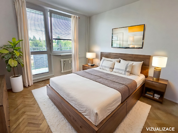 Ložnice - Prodej bytu 2+1 v osobním vlastnictví 55 m², Olomouc