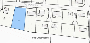 katastrální mapa - Prodej pozemku 1369 m², Brandýsek
