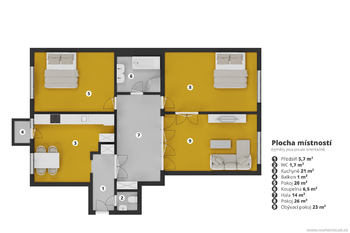 Pronájem bytu 3+1 v osobním vlastnictví 119 m², Praha 7 - Holešovice