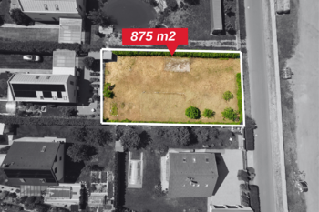 vyznačený pozemek - Prodej pozemku 875 m², Předměřice nad Jizerou