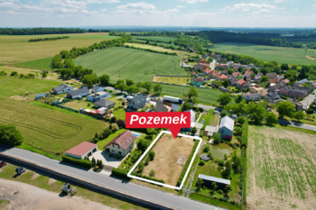 vyznačený pozemek - Prodej pozemku 875 m², Předměřice nad Jizerou 