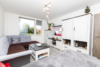 Obývací poko - Pronájem bytu 1+1 v osobním vlastnictví 38 m², Bohušovice nad Ohří 