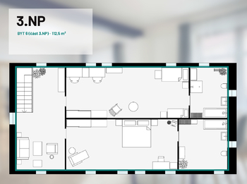 Prodej bytu 3+kk v osobním vlastnictví 202 m², Čáslav