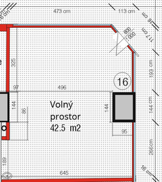 Pronájem obchodních prostor 43 m², Praha 4 - Chodov