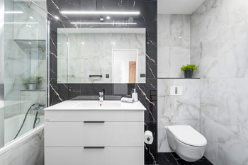 koupelna s WC - Prodej bytu 2+1 v osobním vlastnictví 59 m², České Budějovice