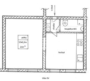 Pronájem bytu 2+kk v osobním vlastnictví 42 m², Praha 4 - Nusle