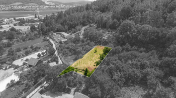 vyznačení pozemku v terénu foto 3 - Prodej pozemku 1083 m², Sentice