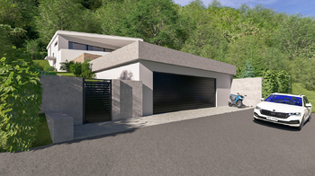 vizualizace domu foto 2 - Prodej pozemku 1083 m², Sentice