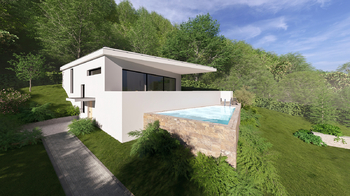 vizualiazce domu foto 4 - Prodej pozemku 1083 m², Sentice