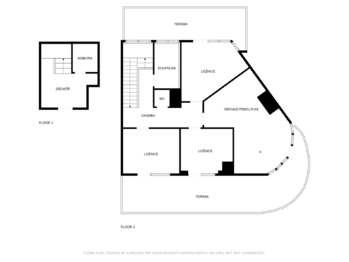 Plánek bytu - Pronájem bytu 4+kk v osobním vlastnictví 100 m², Praha 10 - Vršovice