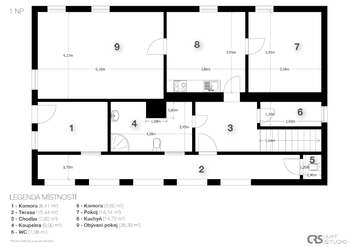1.NP - Prodej domu 282 m², Blatná