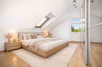 vizualizace ložnice - Prodej domu 229 m², Studeněves