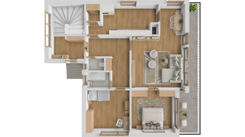 půdorys - Pronájem domu 229 m², Česká Skalice