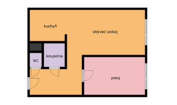 Pronájem bytu 2+kk v osobním vlastnictví 42 m², Praha 4 - Chodov
