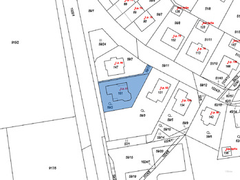 Prodej RD Mochtín -  katastrální mapa - Prodej domu 151 m², Mochtín