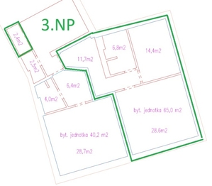 Pronájem bytu 2+kk v osobním vlastnictví 73 m², Kladno