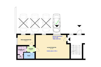 Pronájem skladovacích prostor 63 m², Praha 4 - Nusle