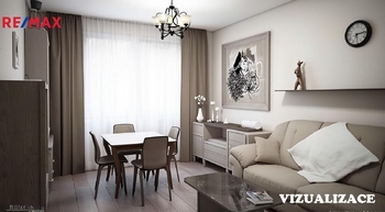 Pokoj - vizualizace - Prodej bytu 2+1 v osobním vlastnictví 57 m², Brno