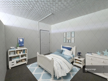 vizualizace dětský pokoj  - Prodej bytu 2+1 v osobním vlastnictví 67 m², Louny