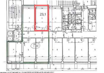 Pronájem kancelářských prostor 22 m², Praha 2 - Vinohrady