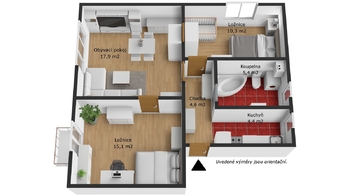 Prodej bytu 3+1 v osobním vlastnictví 72 m², Beroun
