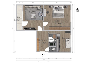 Prodej bytu 2+1 v osobním vlastnictví 52 m², Lázně Kynžvart