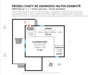 Prodej chaty / chalupy 22 m², Hřivice