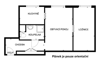 Pronájem bytu 2+1 v osobním vlastnictví 44 m², Praha 4 - Michle