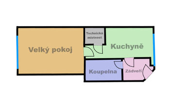 Pronájem bytu 1+1 v osobním vlastnictví 42 m², Janov nad Nisou
