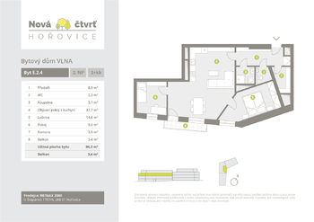 Prodej bytu 3+kk v osobním vlastnictví 86 m², Hořovice