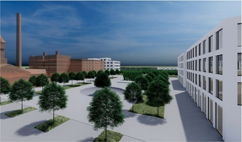 vizualizace - Prodej pozemku 89600 m², Žatec