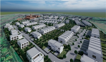 vizualizace rezidenční části - Prodej pozemku 25441 m², Žatec