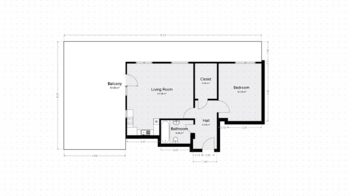 Plánek - Pronájem bytu 2+kk v družstevním vlastnictví 55 m², Praha 9 - Vysočany