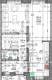 PŮDORYS 1.NP - Pronájem domu 121 m², Dubicko