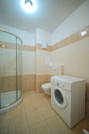 Koupelna - Pronájem bytu 1+kk v osobním vlastnictví 34 m², Plzeň