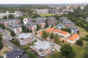 Dron - umístění bytu v projektu - Prodej bytu 3+kk v osobním vlastnictví 112 m², Praha 6 - Liboc