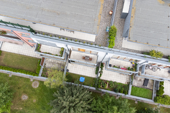 Dron - ptačí pohled - Prodej bytu 3+kk v osobním vlastnictví 112 m², Praha 6 - Liboc