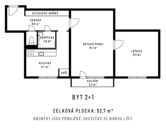 Prodej bytu 2+1 v družstevním vlastnictví 56 m², Kopřivnice
