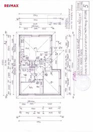 půdorys - Pronájem domu 90 m², Pyšely