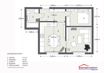 Prodej bytu 1+1 v osobním vlastnictví 46 m², Plzeň