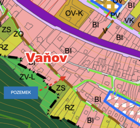 územní plán - Prodej pozemku 907 m², Ústí nad Labem